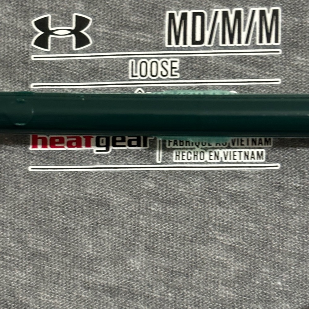UNDER ARMOUR WOMENS COMPRESSION SHIRT TOP HEATGEAR LONG SLEEVE LOGO GRAY Sz M - Picture 3 of 4